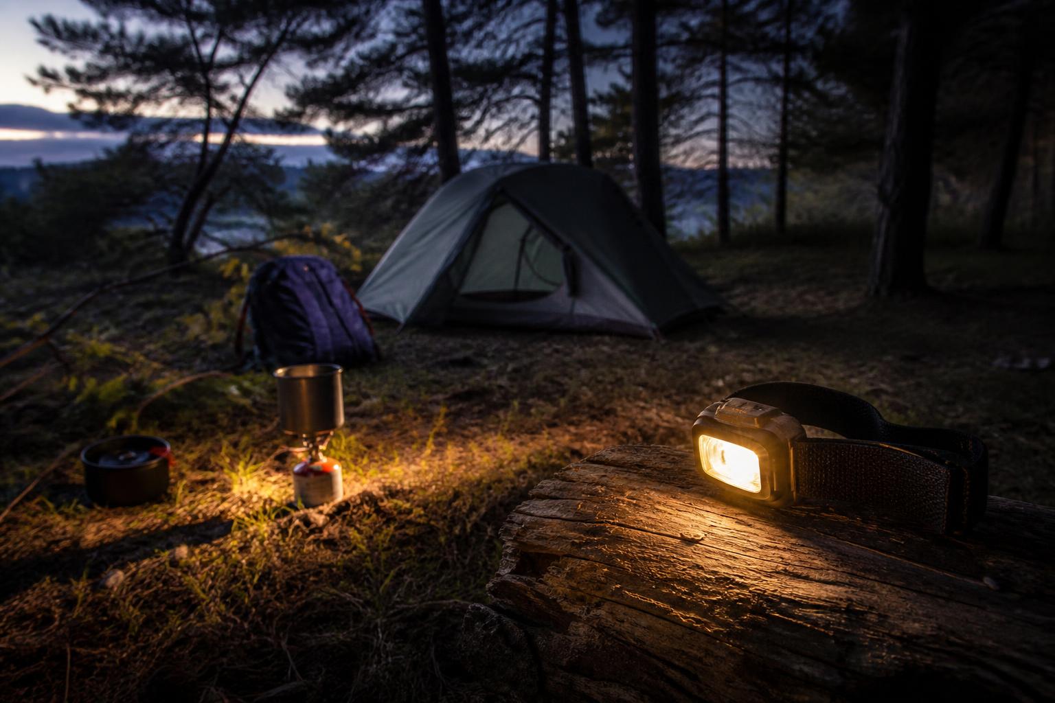 Choisir une lampe frontale pour le bivouac : le guide sans superflu