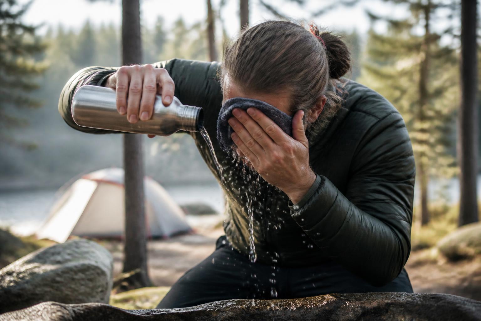 Hygiène en bivouac : se laver et rester propre avec un minimum d'eau